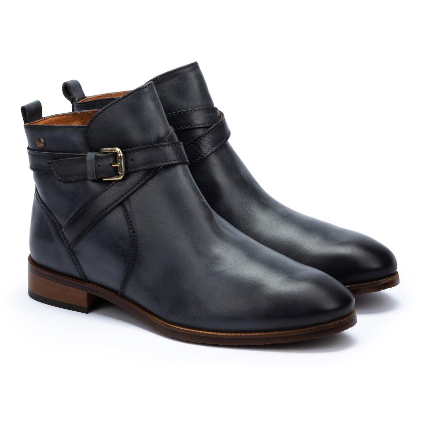 Women's Pikolinos ROYAL Ankle Boots Navy | NZ K798215